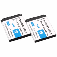 2 Pcs NP-BD1 NP BD1 Rechargeable Battery for Sony Cybershot DSC-T2 DSC-G3 DSC-T70 DSC-T75 DSC-T77 DSC-T200 DSC-T300 T900