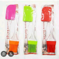 KUAS SILIKON + SPATULA / KUAS SILIKON SET