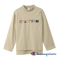 【Champion】官方直營-Womens刺繡Logo長袖Tee-女(深藍色)