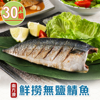 【享吃海鮮】南方澳鮮撈無鹽鯖魚30片組(2片裝/110-120g/片)