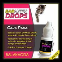 obat tetes  earmites telinga kucing infeksi gatal dan iritasi radang telinga #