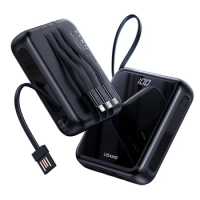 Good Quality Built-In Cable Power Bank Mini Power Banks 100000mAh PowerBank Portable with LED Display