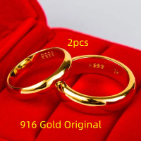Cincin Emas 916 Original Rings for Women Adjustable Open Ring for Girls Moissanite Drill Earrings Ko