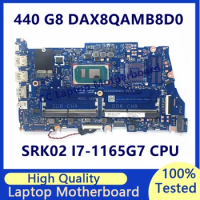 DAX8QAMB8D0 For HP Probook 440 G8 450 G8 Laptop Motherboard With SRK02 I7-1165G7 CPU Mainboard 100% Fully Tested Working Well
