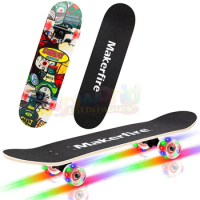 31 inch wheels deck maple surf kick skate board prices kids longboard double skateboard