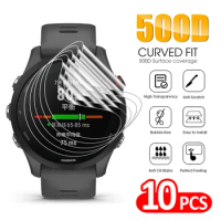 Smart Watch Soft TPU Hydrogel Films For Garmin Forerunner 965 Clear Anti-scratch Screen Protector Smartwatch Accessories