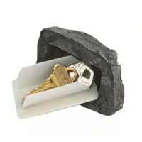 Outdoor Secret Safe Box For Keys Key Rock Hider With Secret Compartments Durable Safe Garden Ornaments Diversion Safes For Famil