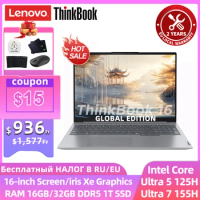 Lenovo Laptop 2024 ThinkBook 16 Intel Core Ultra 5 /Ultra 7 iris Xe Graphics 16GB/32G DDR5 1T SSD 16-inch 2.5K 120Hz Notebook Pc
