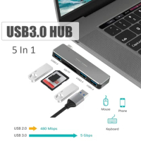 USB C Hub 5 in 1 Type C Hub Adapter for MacBook Pro 2019/2018/2017, MacBook Air 2018, Huawei Google Chromebook Samsung Galaxy