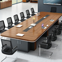 會議桌長桌簡約現代培訓桌椅組合長桌子工作臺會議室辦公桌條形桌