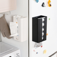 跨境廚房磁吸冰箱置物架側收磁吸垃圾袋收納盒神器廁所紙巾盒批發