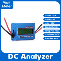 DC Power Analyser Watt Volt Amp Meter 12/24V Solar Wind Analyzer LCD Digital Current Energy Meter DC Power Analyser Watt Volt