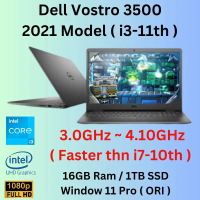 (TERPAKAI) DELL VOSTRO 3500 INTEL CORE I3-11TH 8GB RAM 256GB SSD Skrin LAPTOP BUSINES 15.5INCI