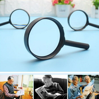 [Hare.D] 6公分放大鏡 方便攜帶放大鏡 老人閱讀 手持放大鏡 高清鏡面