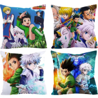 HUNTERxHUNTER Pillow Case 45cm Anime Kids Toys Bedroom Sofa Pillow Covers No Pillow Insert Decorative Home Cushion Pillowcase