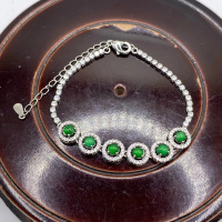 Giok jadeite gelang perak s925 XX
