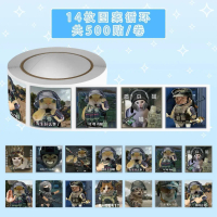 20252000 สติกเกอร์ Delta Cat Meme สติกเกอร์ม้วน เกมยอดนิยม สติกเกอร์โน้ตบุ๊กอิโมจิตลกๆ ลึกลับ