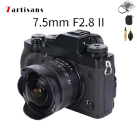 7artisans Lente 7.5mm F2.8 II wide-angle Fisheye Lens for Sony E mount/Fuji XF/Nikon Z/Macro 4/3 mount A6600 A6100 X-S10 X-T30
