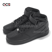 Nike 休閒鞋 Air Force 1 Mid 07 男鞋 女鞋 黑 全黑 中筒 AF1 魔鬼氈 CW2289-001