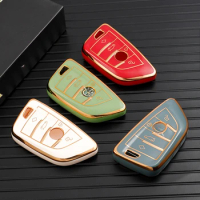 ABS Soft Adhesive Car Remote Key Case Cover Shell For BMW X1 X3 X5 X6 X7 G20 G30 G01 G02 G05 G11 G32 1 3 5 7 Series Accessories