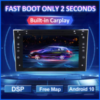 Eunavi 2 Din Android 10 Car Radio GPS For Opel Corsa Zafira Astra H G Vectra Antara Vauxhall Multimedia 7 inch Carplay 2Din DVD