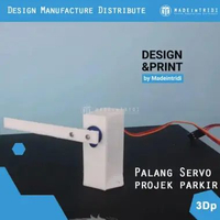 Kesing Servo sg90 portal parking project Smart Parking Case project enclosure untuk Servo sg90 putih