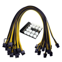 Power Module Breakout Board For HP 750W 1200W PSU Server Power Conversion +17Pcs 60Cm 6Pin To 8Pin Power Cable For BTC