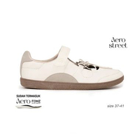 Aerostreet Cherie Ballerina Shoes Wanita 37-41 Coklat Natural Krem Sepatu Cewek Women Mary Jane Casu