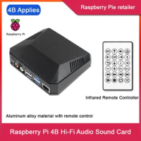 Raspberry Pi 4B HiFi music case DAC audio card expansion board