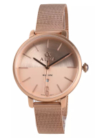 Alfa Alfa - Jam Tangan Wanita - Rosegold - Stainless Steel Bracelet - 38007L-D