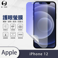 【o-one護眼螢膜】Apple iPhone12 6.1吋 滿版抗藍光手機螢幕保護貼