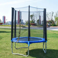 Practical Trampoline Protective-Net Nylon Weather Resistant Excellent Toddler Kids Round Frame Trampoline Protective Net