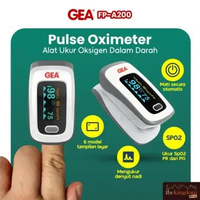 GEA FP-A200 Pulse Oximeter Finger FPA 200 Oksimeter FPA200 Alat Ukur Pengukur Saturasi Oksigen Ala +