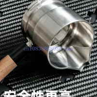 Coffee machine accessory 9barista enlarged version stainless steel uncoated upper pot extraction handle