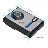 7-inch Wired High-definition Visual Intercom Waterproof IP55 Night Vision Infrared Video Door Bell Household Building System