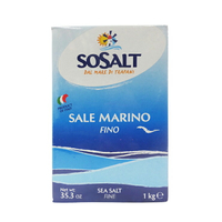 【玩饗食庫】義大利 SOSALT 細海鹽(藍盒) 1kg