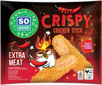 SO GOOD HOT CRISPY CHICKEN STICK 400GR HALAL NAGET AYAM KRISPI PEDAS BENTUK STIK