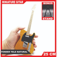 miniatur gitar fender telecaster natural miniatur gitar fender murah