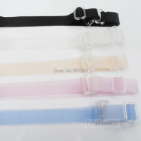 5pairs Assorted Colors Adjustable Elastic Spaghetti Jacquard Bra Straps  1.5cm Width Bra Shoulder Belt Accessories