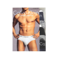 【Calvin Klein 凱文克萊】灰色舒適棉質三角內褲/一組三入(S~XL號)