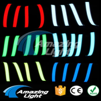New Arrival Six Colours Flexible Electroluminescent Tape EL Wire Glowing With DC 3V 2AAbattery Inverter