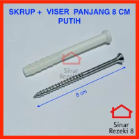 TNT01 SET Sekrup + Viser Pengencang PANJANG 6 / 8 CM / Skrup S8