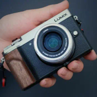 For Panasonic LUMIX DC-GX9 GX9 Walnut Ebony Wood Camera Hand Grip Holder