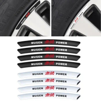4Pcs Aluminium Mugen Power Car Wheel Rim Stickers Emblem Badge For Honda Mugen Inspire XRV CRV URV CRZ Fit Pilot Type R Type S