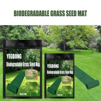 Biodegradable Grass Seed Mat Non-Woven Artifical Grass Mat Ecological Mat Outdoor Garden Lawn DIY Grass Mats Shading Seedlings