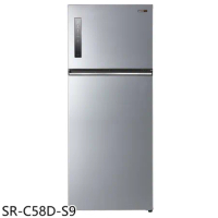 聲寶【SR-C58D-S9】580公升雙門變頻彩紋銀冰箱(含標準安裝)(7-11商品卡100元)