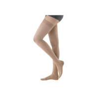 【海夫健康生活館】MAKIDA醫療彈性襪 未滅菌 吉博 彈性襪 140D 包紗系列 大腿襪 無露趾(119)