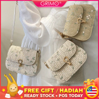 READY STOCK GRIMO Saruna Weave Sling Bag Women's Crossbody Shoulder Bags Beg Tangan Wanita Wallet Tr