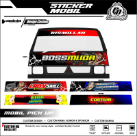DECAL STICKER KABIN MOBIL PICKUP FUTURA, T120SS, L300, NEW CARRY, CARRY 1.0 BONUS STICKER KACA ( BIS