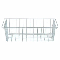 【MUJI 無印良品】SUS追加網籃/亮面淺灰/56(大型家具配送)